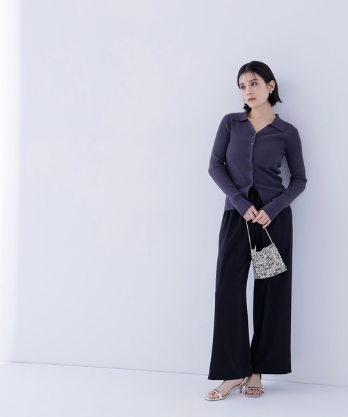 NATURAL BEAUTY BASIC（ナチュラルビューティーベーシック）の「◇サテンイージーパンツ（その他パンツ・レディース・オフホワイト/ベージュ/ブラック・MEDIUM/P/S）」の12枚目の写真