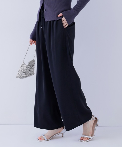 NATURAL BEAUTY BASIC（ナチュラルビューティーベーシック）の「◇サテンイージーパンツ（その他パンツ・レディース・オフホワイト/ベージュ/ブラック・MEDIUM/P/S）」の14枚目の写真