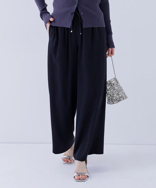 NATURAL BEAUTY BASIC（ナチュラルビューティーベーシック）の「◇サテンイージーパンツ（その他パンツ・レディース・オフホワイト/ベージュ/ブラック・MEDIUM/P/S）」の15枚目の写真