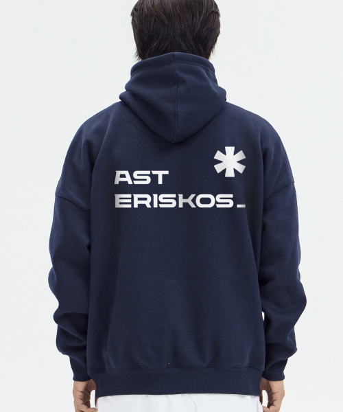 BY.L(バイエル)の「エステリスクス ビッグロゴ フードパーカー ネイビー(パーカー・メンズ・その他・XXL/L/XL/M)」の4枚目の写真
