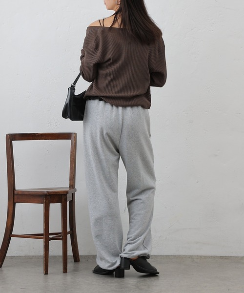 COLONY 2139(コロニートゥーワンスリーナイン)の「カップ付シャーリングキャミソール(キャミソール・レディース・ブラック/オフホワイト・FREE)」の20枚目の写真