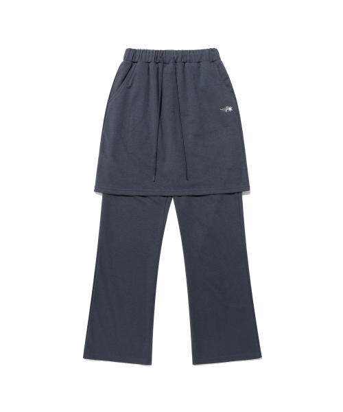 NICE GHOST CLUB(ナイスゴーストクラブ)の「LOGO SWEAT LAYERED PANTS_NAVY(NG2DFUPA91A)(その他パンツ・レディース・ネイビー・FREE)」の1枚目の写真