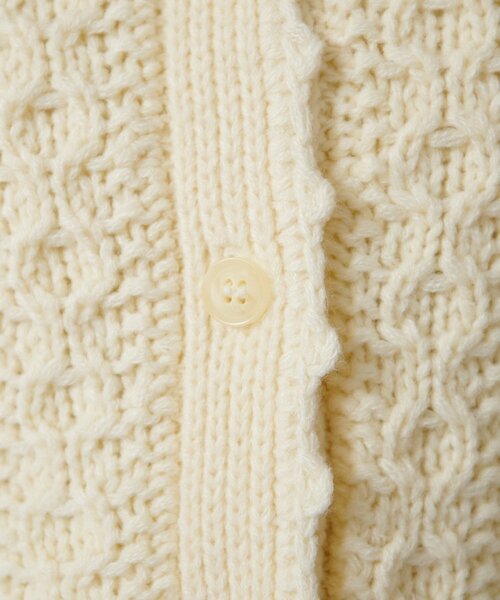 Kastane（カスタネ）の「*ポンポンニットカーディガン（カーディガン/ボレロ・レディース・アイボリー/グレー・FREE）」の11枚目の写真