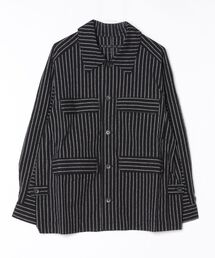 my beautiful landlet | 【my beautiful landlet】STRIPED CURL YARN COVERALL JACKET(その他アウター)