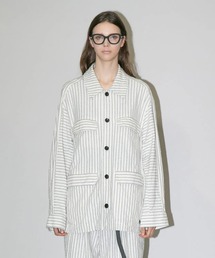 my beautiful landlet】DENIM BIG COVERALL JACKET (RIGID
