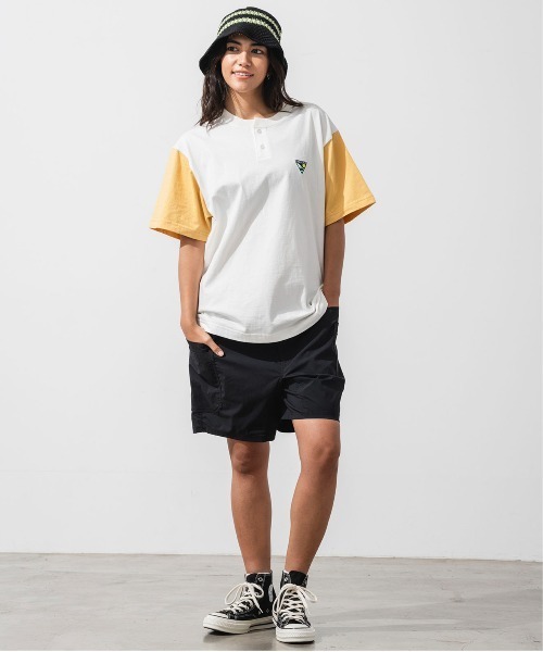 OFFSHORE(オフショア)の「HENLEYNECK BASEBALL TEE(Tシャツ/カットソー・メンズ・ホワイト×ブラック/ホワイト系その他・M/S/XL/L)」の6枚目の写真