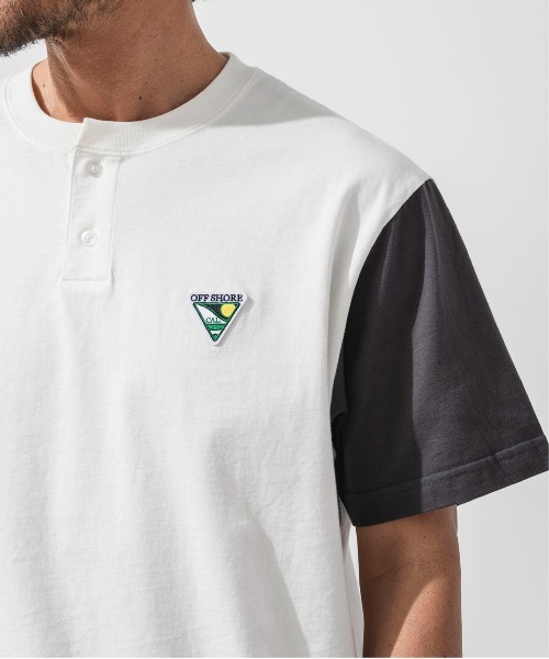 OFFSHORE(オフショア)の「HENLEYNECK BASEBALL TEE(Tシャツ/カットソー・メンズ・ホワイト×ブラック/ホワイト系その他・M/S/XL/L)」の9枚目の写真