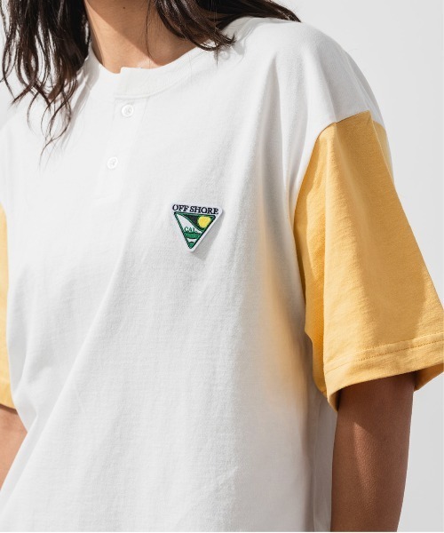 OFFSHORE(オフショア)の「HENLEYNECK BASEBALL TEE(Tシャツ/カットソー・メンズ・ホワイト×ブラック/ホワイト系その他・M/S/XL/L)」の10枚目の写真
