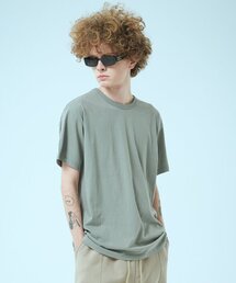 ATTENTIONROW（アテンションロー）の「22SS04AT006 コージーロング スタンダードフィット バイオバンパルティ（ダークカーキ）（Tシャツ/カットソー）」