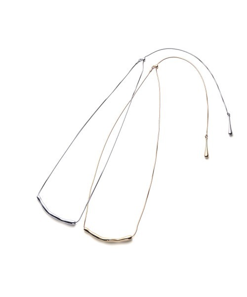 marjour（マージュール）の「NUANCE BAR SLIDER NECKLACE（ネックレス・レディース・シルバー/ゴールド・FREE）」の6枚目の写真