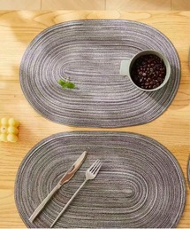 Port（ポート）の「【 Port / ポート 】 ナチュラルカラー ラウンド ランチョンマット #（ランチョンマット/テーブルウェア）」