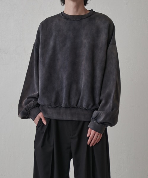 Lui's（ルイス）の「GOATクルーネックスウェット（スウェット・メンズ・ブラック/グレー・S/M）」の2枚目の写真