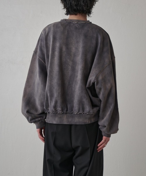 Lui's（ルイス）の「GOATクルーネックスウェット（スウェット・メンズ・ブラック/グレー・S/M）」の13枚目の写真