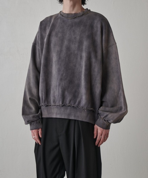 Lui's（ルイス）の「GOATクルーネックスウェット（スウェット・メンズ・ブラック/グレー・S/M）」の10枚目の写真