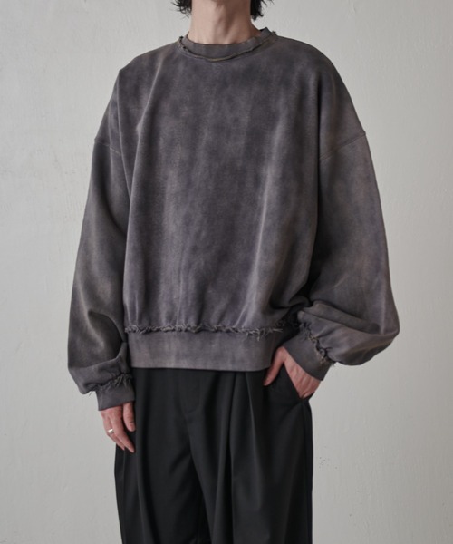 Lui's（ルイス）の「GOATクルーネックスウェット（スウェット・メンズ・ブラック/グレー・S/M）」の11枚目の写真