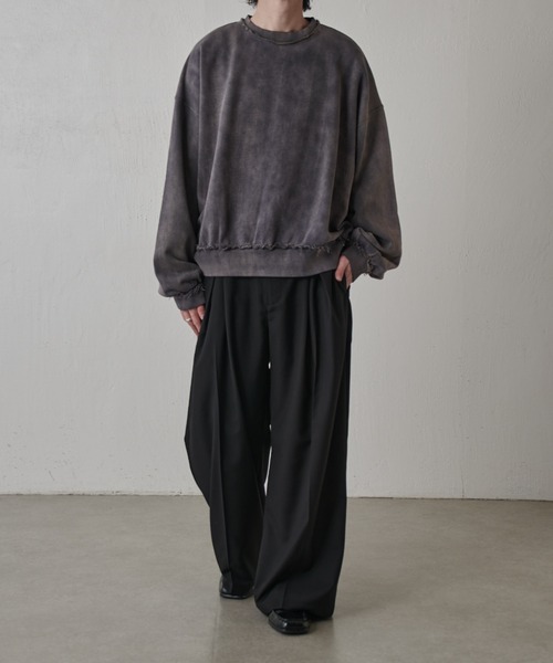 Lui's（ルイス）の「GOATクルーネックスウェット（スウェット・メンズ・ブラック/グレー・S/M）」の14枚目の写真