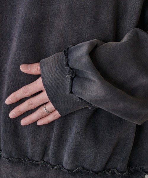 Lui's（ルイス）の「GOATクルーネックスウェット（スウェット・メンズ・ブラック/グレー・S/M）」の18枚目の写真