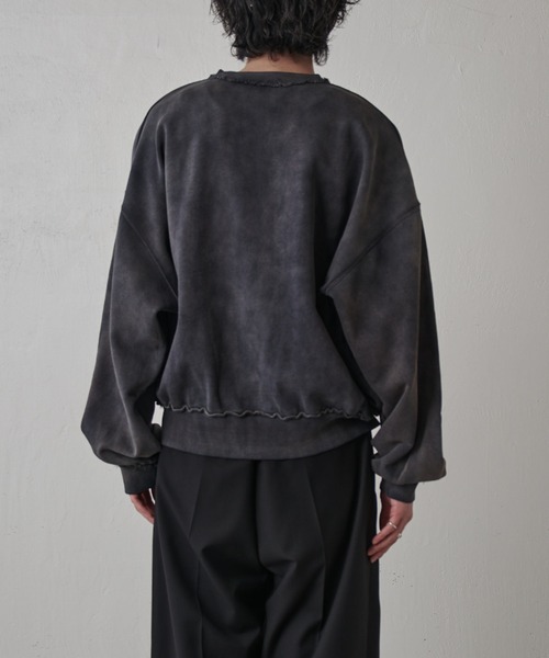 Lui's（ルイス）の「GOATクルーネックスウェット（スウェット・メンズ・ブラック/グレー・S/M）」の7枚目の写真