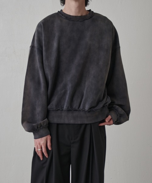 Lui's（ルイス）の「GOATクルーネックスウェット（スウェット・メンズ・ブラック/グレー・S/M）」の3枚目の写真