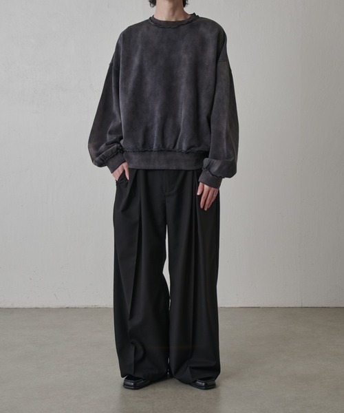 Lui's（ルイス）の「GOATクルーネックスウェット（スウェット・メンズ・ブラック/グレー・S/M）」の8枚目の写真