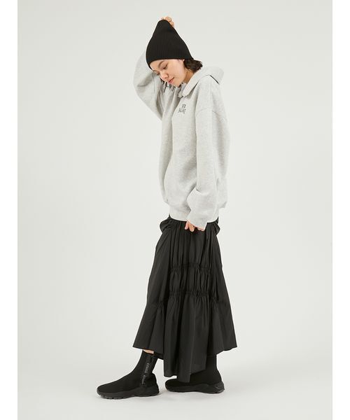 NEW BALANCE（ニューバランス）の「【New Balance for emmi】Track side フリースハーフジップ（スウェット・レディース・ライトグレー・M/S）」の6枚目の写真