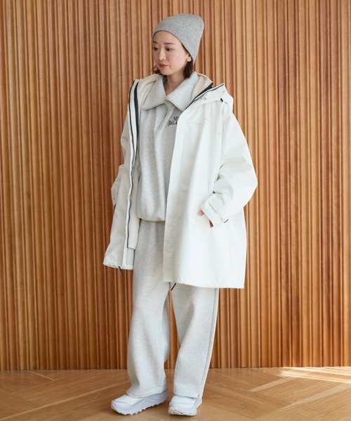 NEW BALANCE（ニューバランス）の「【New Balance for emmi】Track side フリースハーフジップ（スウェット・レディース・ライトグレー・M/S）」の17枚目の写真