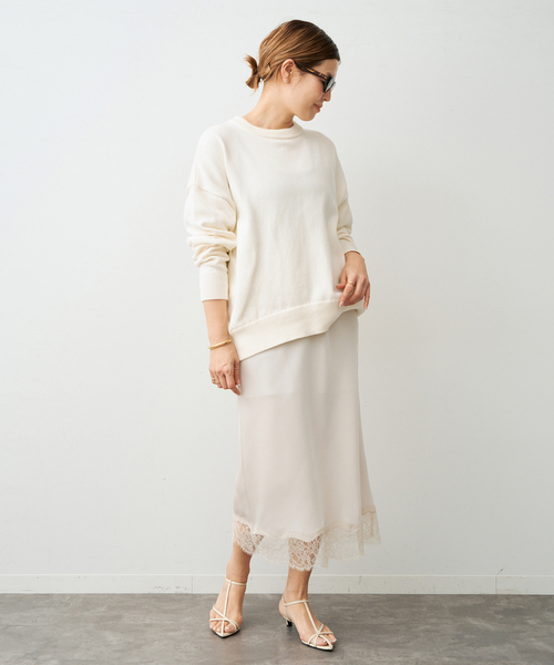 Deuxieme Classe（ドゥーズィエムクラス）の「*ベーシック ニット（ニット/セーター・レディース・グレー/ホワイト系その他/ネイビー/ベージュ・FREE）」の11枚目の写真