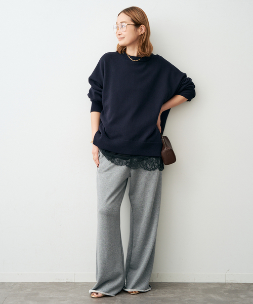 Deuxieme Classe（ドゥーズィエムクラス）の「*ベーシック ニット（ニット/セーター・レディース・グレー/ホワイト系その他/ネイビー/ベージュ・FREE）」の13枚目の写真