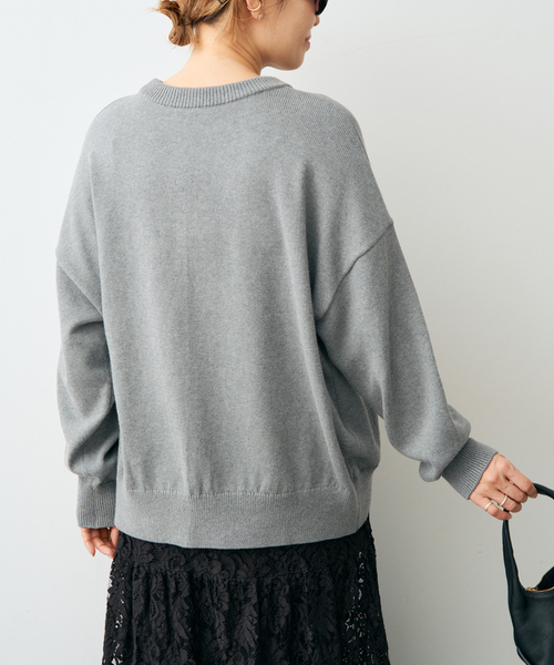 Deuxieme Classe（ドゥーズィエムクラス）の「*ベーシック ニット（ニット/セーター・レディース・グレー/ホワイト系その他/ネイビー/ベージュ・FREE）」の17枚目の写真