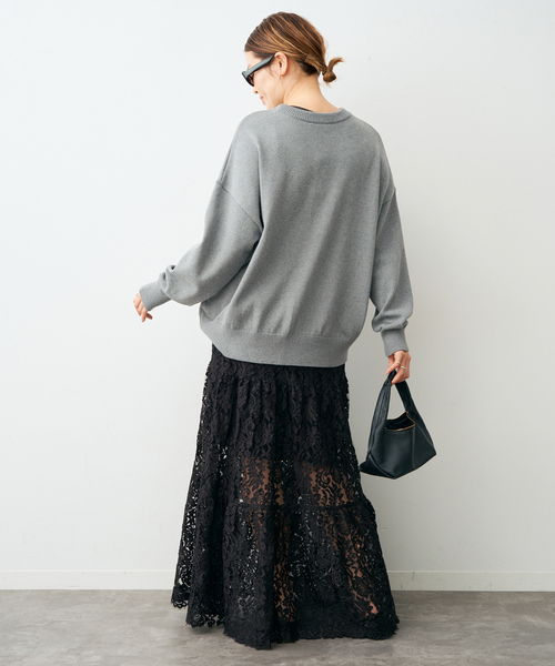 Deuxieme Classe（ドゥーズィエムクラス）の「*ベーシック ニット（ニット/セーター・レディース・グレー/ホワイト系その他/ネイビー/ベージュ・FREE）」の20枚目の写真