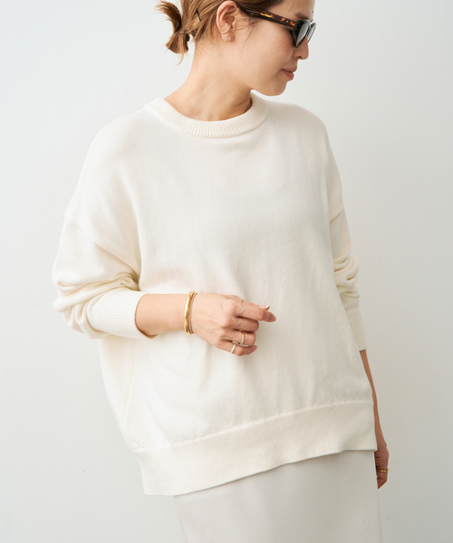 Deuxieme Classe（ドゥーズィエムクラス）の「*ベーシック ニット（ニット/セーター・レディース・グレー/ホワイト系その他/ネイビー/ベージュ・FREE）」の22枚目の写真