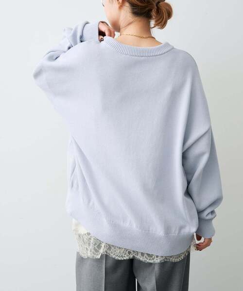 Deuxieme Classe(ドゥーズィエムクラス)の「*ベーシック ニット(ニット/セーター・レディース・グレー/ホワイト系その他/ネイビー/ベージュ・FREE)」の8枚目の写真