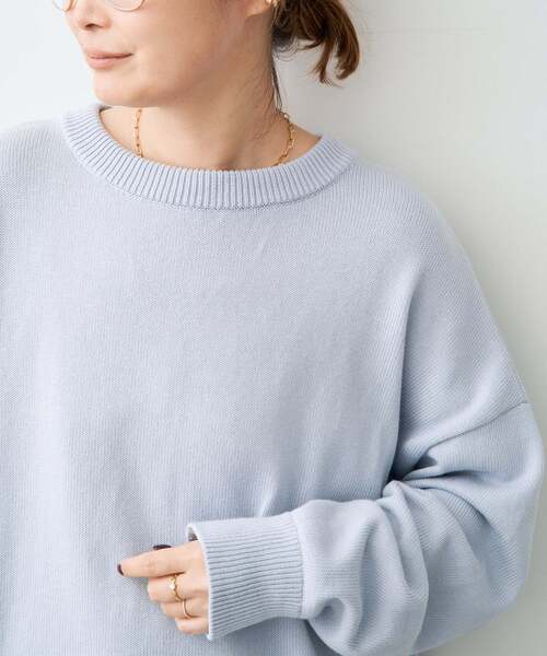 Deuxieme Classe(ドゥーズィエムクラス)の「*ベーシック ニット(ニット/セーター・レディース・グレー/ホワイト系その他/ネイビー/ベージュ・FREE)」の9枚目の写真