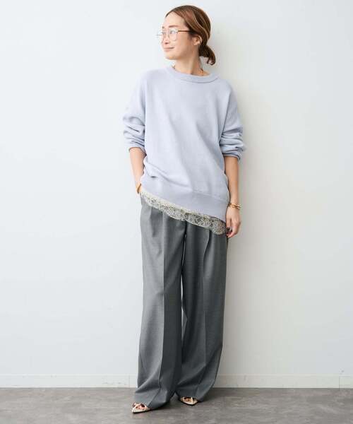 Deuxieme Classe(ドゥーズィエムクラス)の「*ベーシック ニット(ニット/セーター・レディース・グレー/ホワイト系その他/ネイビー/ベージュ・FREE)」の10枚目の写真