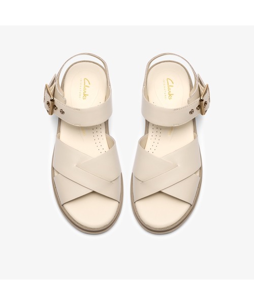 Clarks(クラークス)の「Orinoco3 Cross / オリノコ3クロス (クリームレザー)(サンダル・レディース・ホワイト・UK3/UK3.5/UK4/UK4.5/UK5/UK6/UK5.5)」の7枚目の写真