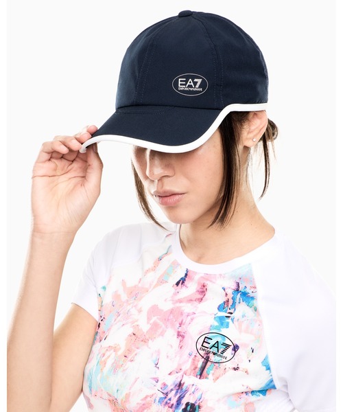 EMPORIO ARMANI EA7（エンポリオアルマーニイーエーセブン）の「【エンポリオ アルマーニ EA7】Golf Pro ベースボールキャップ テクニカルファブリック（キャップ・メンズ・ネイビー・SMALL/MEDIUM）」の2枚目の写真
