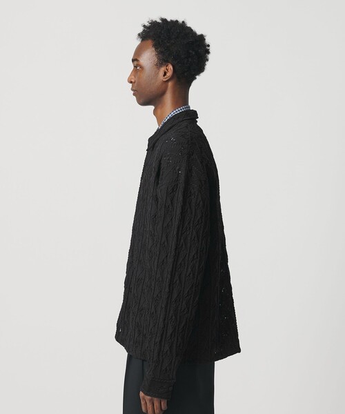 BEAUTY&YOUTH UNITED ARROWS(ビューティーアンドユースユナイテッドアローズ)の「<OWNESS>クリスピー リーフ ニット シャツ(カーディガン/ボレロ・メンズ・マスタード/ダークブラウン・L/M/S)」の15枚目の写真