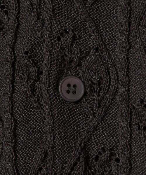 BEAUTY&YOUTH UNITED ARROWS(ビューティーアンドユースユナイテッドアローズ)の「<OWNESS>クリスピー リーフ ニット シャツ(カーディガン/ボレロ・メンズ・マスタード/ダークブラウン・L/M/S)」の20枚目の写真