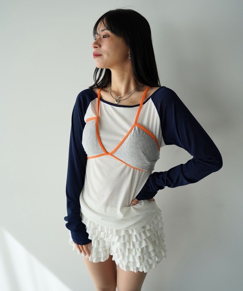 SANSeLF（サンセルフ）の「【SANSeLF】ベーシックラグラントップス saw26s016（その他トップス・レディース・ピンク/イエロー/ネイビー・FREE）」の16枚目の写真