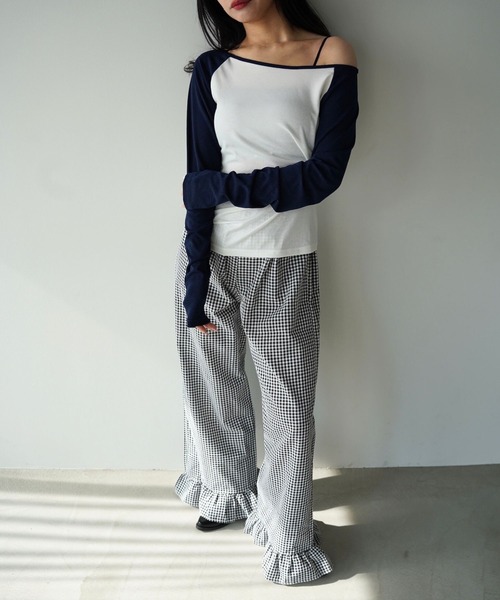 SANSeLF（サンセルフ）の「【SANSeLF】ベーシックラグラントップス saw26s016（その他トップス・レディース・ピンク/イエロー/ネイビー・FREE）」の14枚目の写真