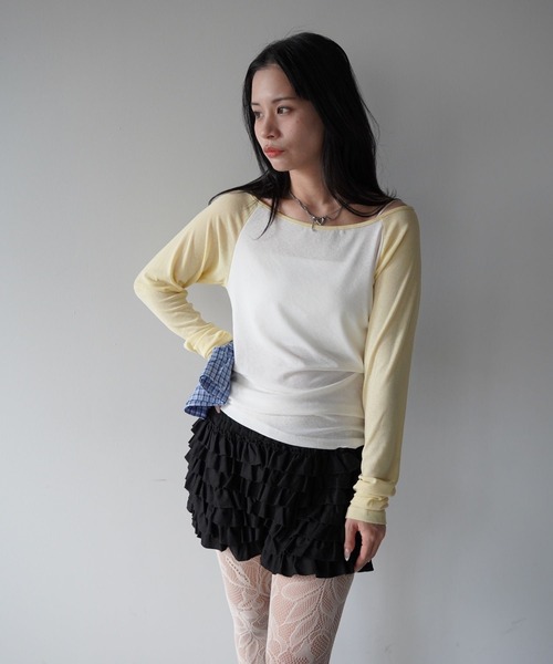 SANSeLF（サンセルフ）の「【SANSeLF】ベーシックラグラントップス saw26s016（その他トップス・レディース・ピンク/イエロー/ネイビー・FREE）」の22枚目の写真
