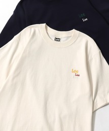 Lee（リー）の「Lee/リー POCKET･MULT LOGO SS TEE/オーバーサイズ ミニロゴポケット･マルチロゴ ワンポイント刺繍 半袖Tシャツ/無地T/ボーダーT/レディース メンズ（Tシャツ/カットソー）」