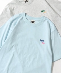 Lee（リー）の「Lee/リー POCKET･MULT LOGO SS TEE/オーバーサイズ ミニロゴポケット･マルチロゴ ワンポイント刺繍 半袖Tシャツ/無地T/ボーダーT/レディース メンズ（Tシャツ/カットソー）」