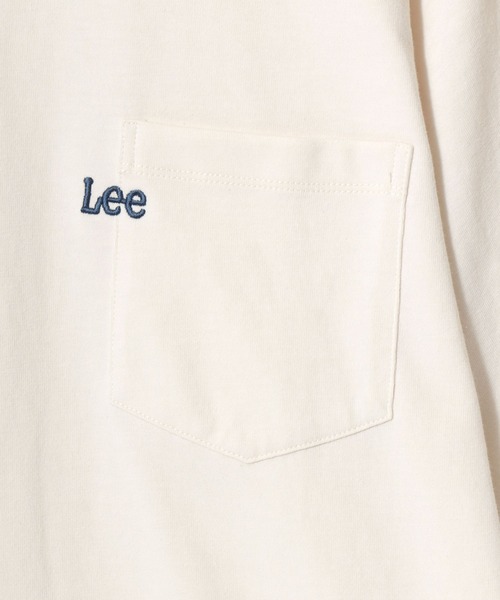 Lee（リー）の「Lee/リー POCKET･MULT LOGO SS TEE/オーバーサイズ ミニロゴポケット･マルチロゴ ワンポイント刺繍 半袖Tシャツ/無地T/ボーダーT/レディース メンズ（Tシャツ/カットソー・メンズ・ブラック/ホワイト/ブラウン/チャコールグレー/ホワイト系その他/ベージュ系その他/ブルー系その他/グレー系その他/ブルー系その他2・M/L/XL）」の21枚目の写真