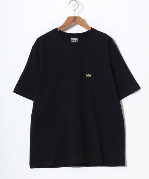 Lee（リー）の「Lee/リー POCKET･MULT LOGO SS TEE/オーバーサイズ ミニロゴポケット･マルチロゴ ワンポイント刺繍 半袖Tシャツ/無地T/ボーダーT/レディース メンズ（Tシャツ/カットソー・メンズ・ブラック/ホワイト/ブラウン/チャコールグレー/ホワイト系その他/ベージュ系その他/ブルー系その他/グレー系その他/ブルー系その他2・M/L/XL）」の15枚目の写真