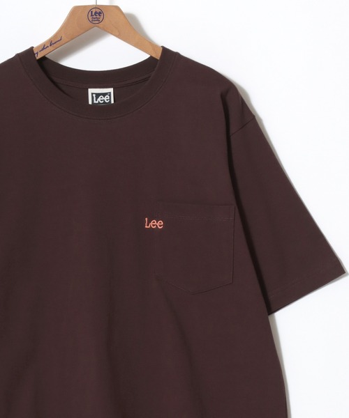 Lee（リー）の「Lee/リー POCKET･MULT LOGO SS TEE/オーバーサイズ ミニロゴポケット･マルチロゴ ワンポイント刺繍 半袖Tシャツ/無地T/ボーダーT/レディース メンズ（Tシャツ/カットソー・メンズ・ブラック/ホワイト/ブラウン/チャコールグレー/ホワイト系その他/ベージュ系その他/ブルー系その他/グレー系その他/ブルー系その他2・M/L/XL）」の13枚目の写真