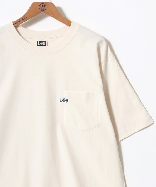 Lee（リー）の「Lee/リー POCKET･MULT LOGO SS TEE/オーバーサイズ ミニロゴポケット･マルチロゴ ワンポイント刺繍 半袖Tシャツ/無地T/ボーダーT/レディース メンズ（Tシャツ/カットソー・メンズ・ブラック/ホワイト/ブラウン/チャコールグレー/ホワイト系その他/ベージュ系その他/ブルー系その他/グレー系その他/ブルー系その他2・M/L/XL）」の10枚目の写真