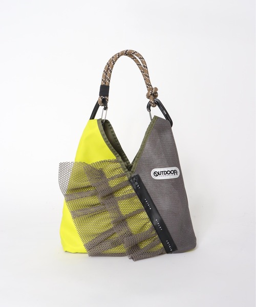 Cepica（セピカ）の「【RISLEY×OUTDOOR PRODUCT】トライアングルフリルメッシュmini（トートバッグ・レディース・ベージュ系その他/ブラック系その他/グレー系その他・FREE）」の5枚目の写真