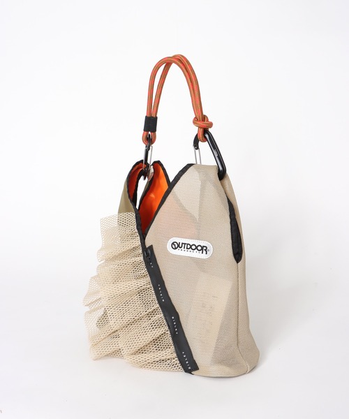 Cepica（セピカ）の「【RISLEY×OUTDOOR PRODUCT】トライアングルフリルメッシュmini（トートバッグ・レディース・ベージュ系その他/ブラック系その他/グレー系その他・FREE）」の8枚目の写真