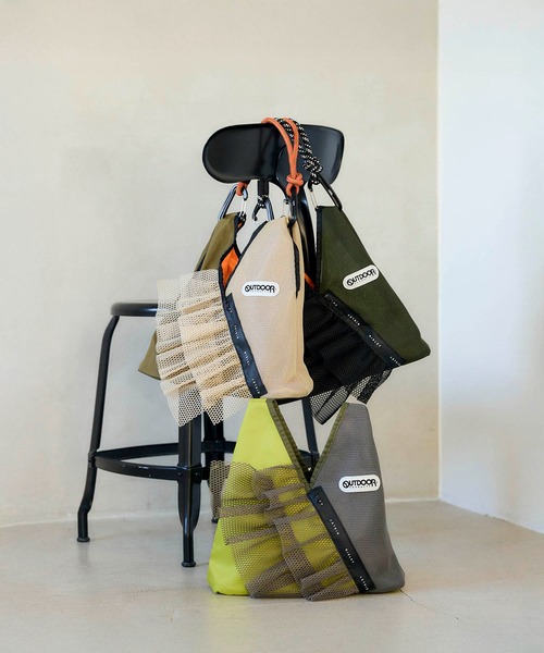 Cepica(セピカ)の「【RISLEY×OUTDOOR PRODUCTS】トライアングルフリルメッシュmini(トートバッグ・レディース・ベージュ系その他/ブラック系その他/グレー系その他・FREE)」の21枚目の写真